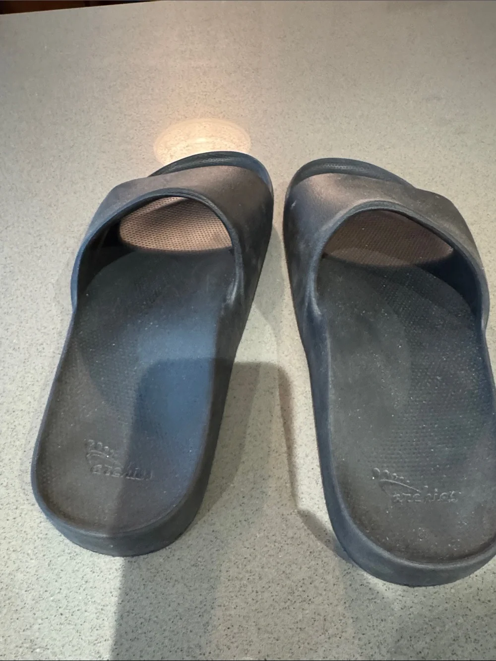 Archie’s Men's Black Slide Sandals Size 10-10.5